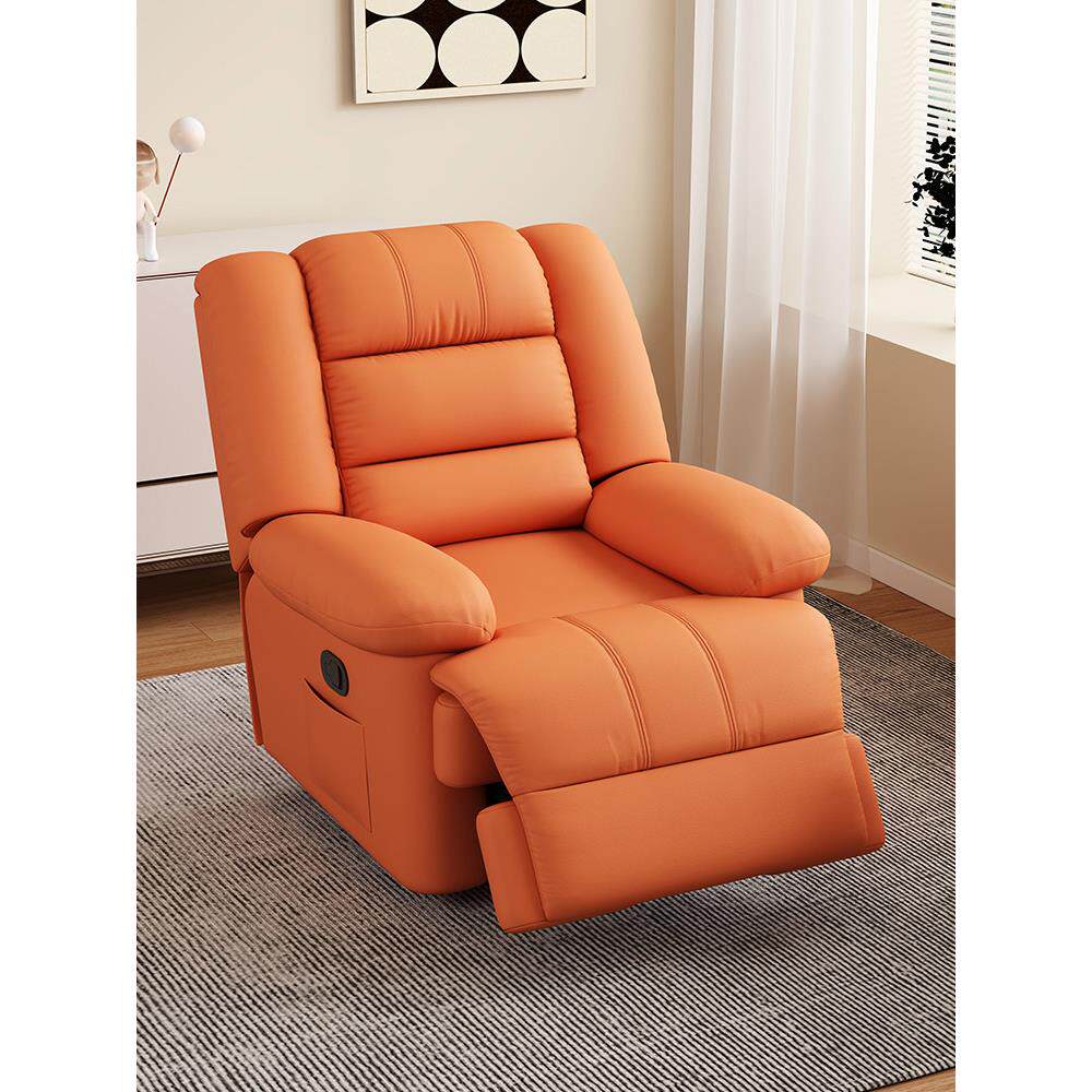 单人多功能沙发懒人手动电动按摩可摇旋转客厅办公室美容美甲躺椅