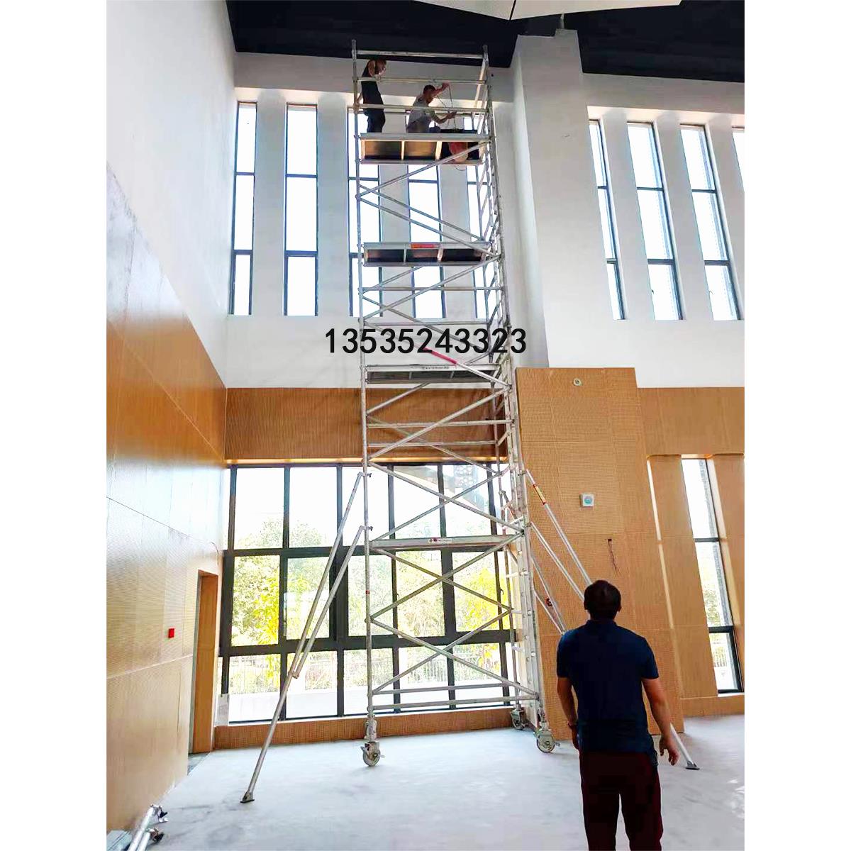 铝合金脚手架欧标小型窄架简易登高作业平台组合式移动门式爬梯架