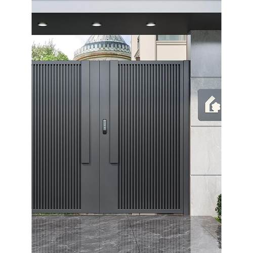 铝合金庭院门别墅大门农村自建房双开门户外庭院大门铝艺大门
