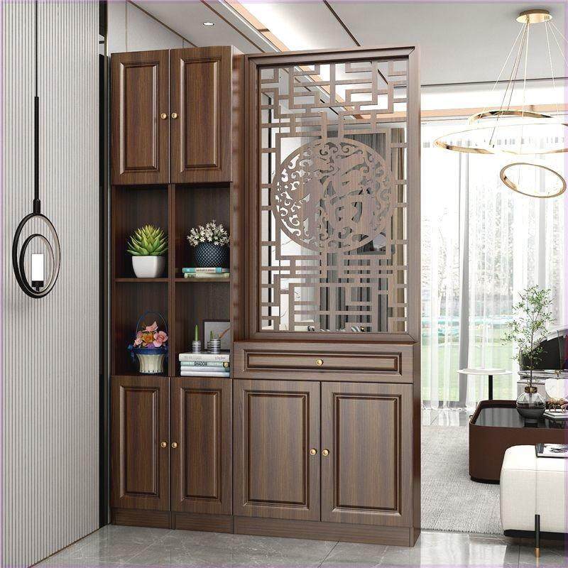 新中式屏风隔断客厅遮挡入户门厅玄关柜置物架进门鞋柜一体隔断柜,住宅家具,门厅/玄关柜/玄关架,淘宝优惠券,粉丝福利购,淘宝优惠卷
