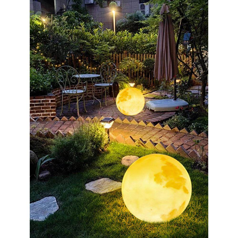 月球灯户外落地灯网红月球灯太阳能庭院氛围灯花园摆件装饰造景灯,家装灯饰光源,景观庭院灯饰,淘宝优惠券,粉丝福利购,淘宝优惠卷