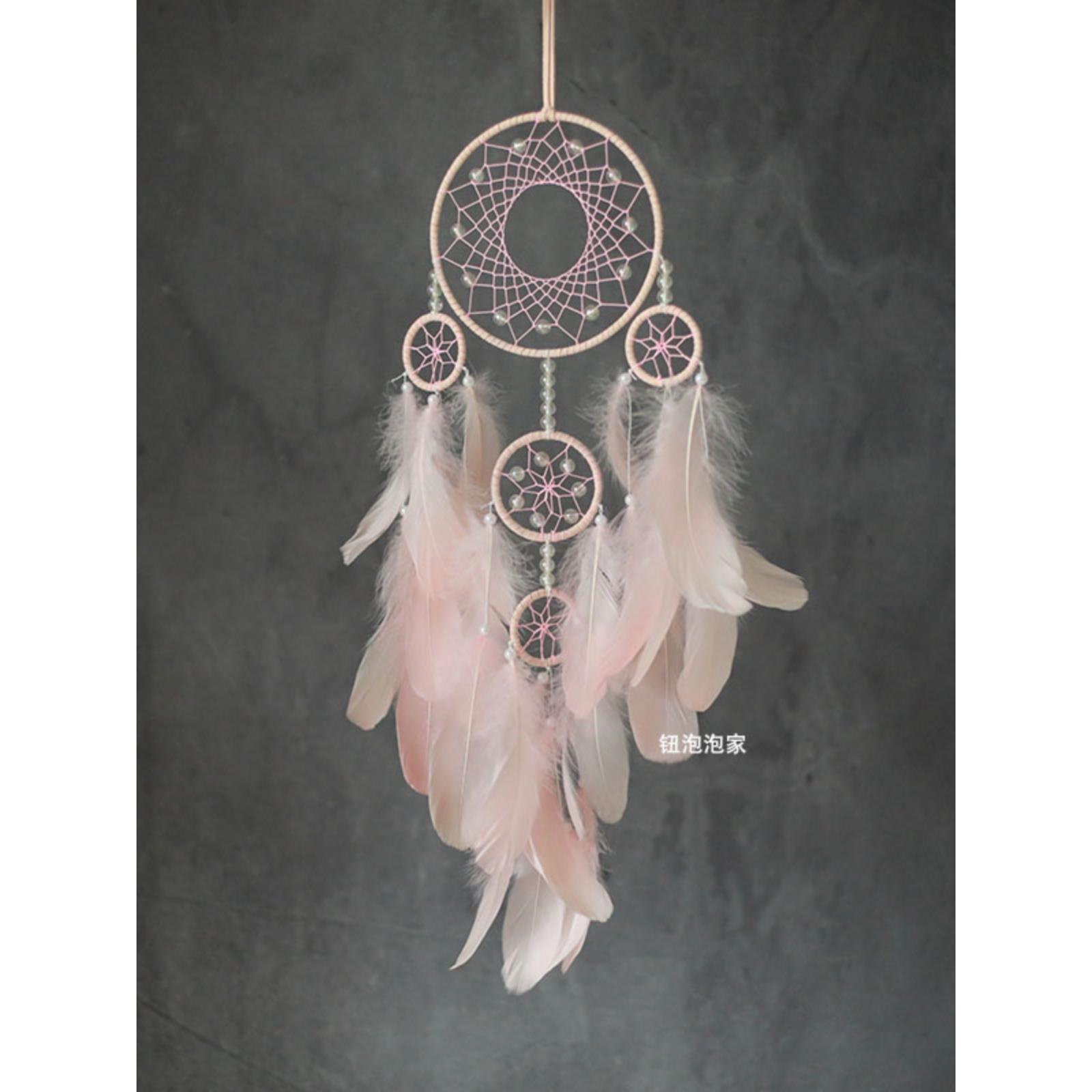 印第安捕梦网卧室挂饰创意风铃成品森系复古店铺装饰吊饰婚礼礼物