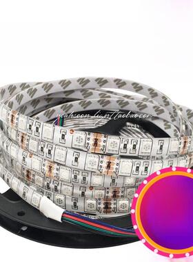 Led贴片5050灯条高亮度12V防水彩色变色Rgb软灯条24V天花板线灯5V