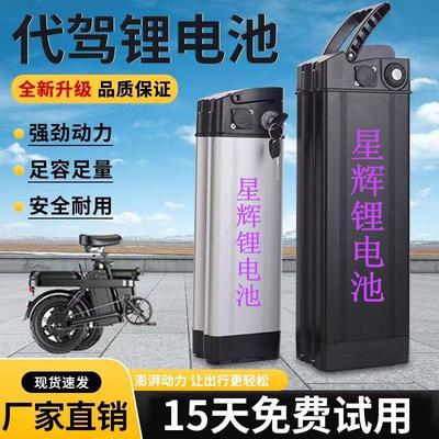 折叠电动车锂电池48V15A20A30A代驾自行车银鱼海霸款可拆卸电池
