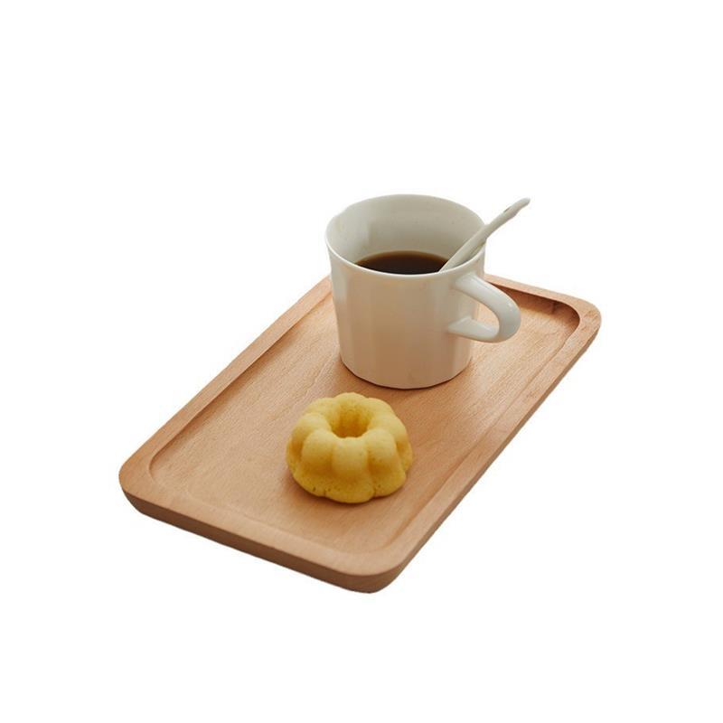 日式木质椭圆形托盘 实木餐盘黑胡桃木下午茶咖啡托盘精致小托盘
