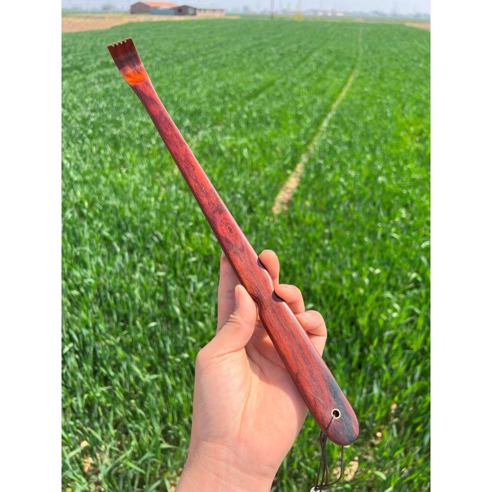 精工红酸枝痒痒挠微凹黄檀老头乐红木家用挠痒痒耙子挠背木质耙子