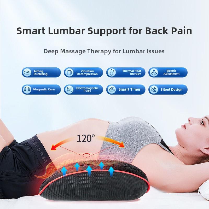 德国腰部按摩器，保护腰部，缓解腰肌劳损，热脉冲拉伸垫仪，腰痛