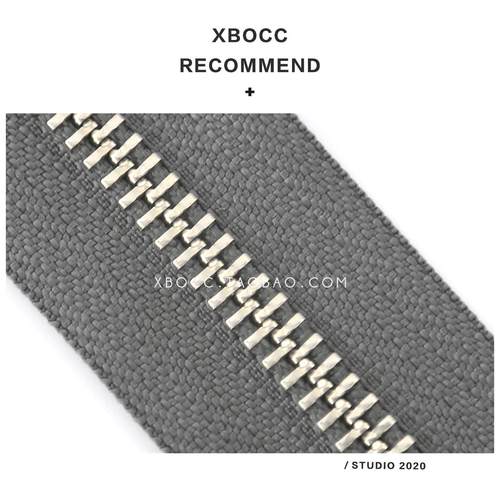 5号白铜齿深灰色单开口YKK拉炼条正品高端配件金属夹克外套长拉锁