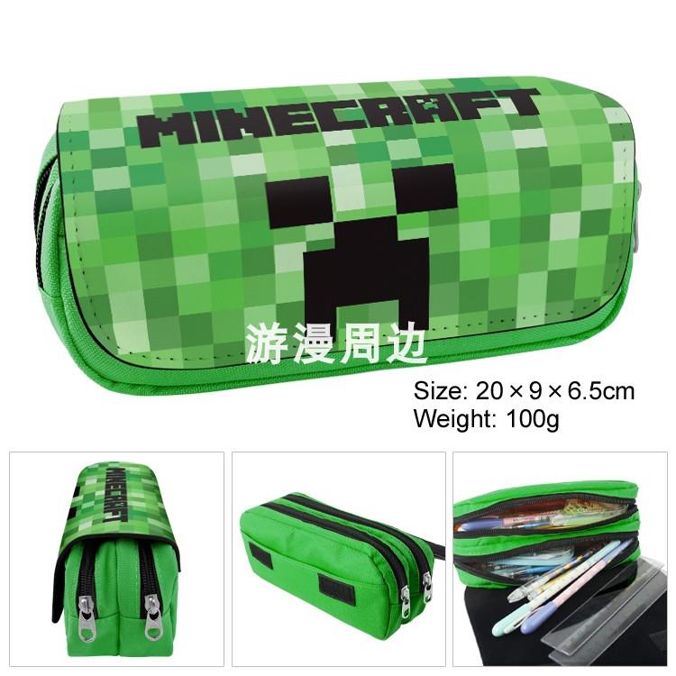 Minecraft周边我的世界笔袋双层大容量铅笔盒苦力怕小学生文具袋