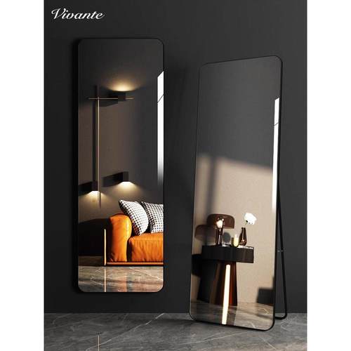 德国轻奢风全身镜子高级感落地镜家用壁挂式穿衣镜化妆卧室试衣镜