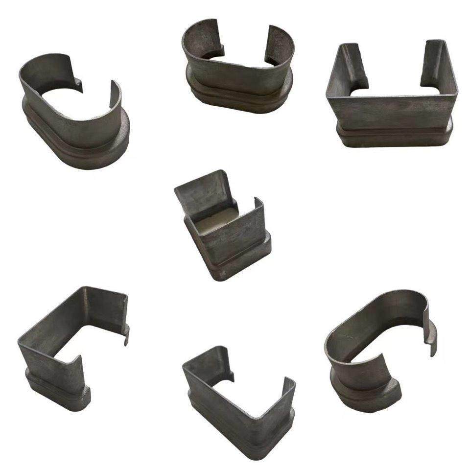 新款锌钢护栏配件C型装饰盖30.60 40*80腰圆管配件椭圆护栏固定件