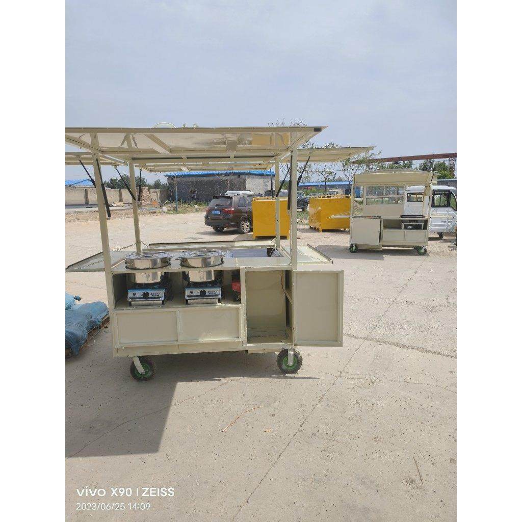 手推车移动美食早餐摆摊小吃车夜市商用地摊多功能炸串烧烤车餐车