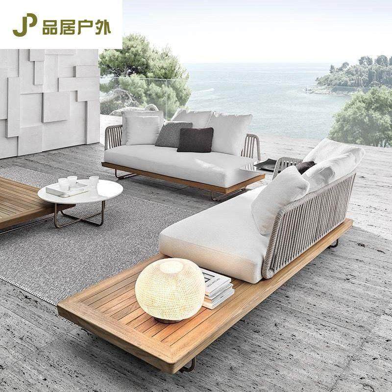 户外实木沙发藤椅别墅民宿阳光房露天庭院花园藤编绳制高档家具,住宅家具,户外沙发,淘宝优惠券,粉丝福利购,淘宝优惠卷