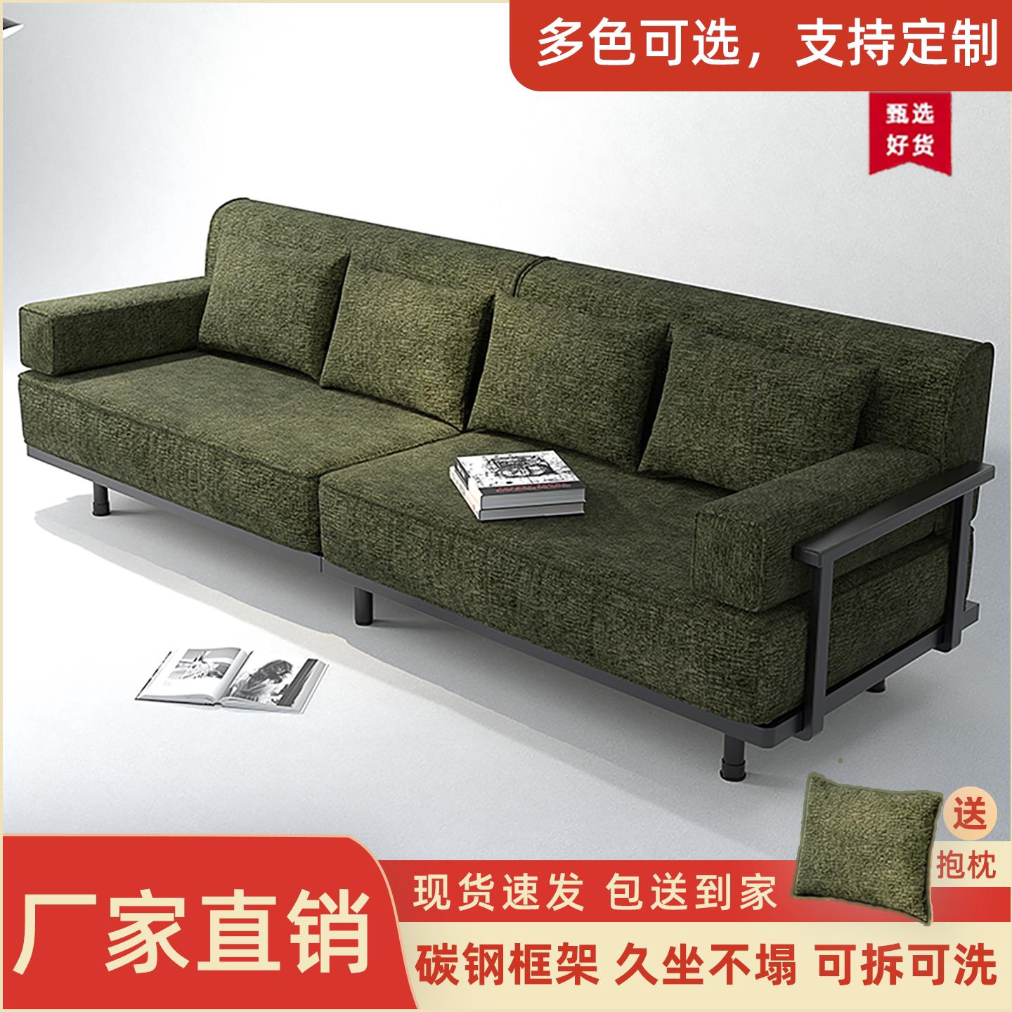 碳素钢雪尼尔沙发设计师款意式极简布艺沙发现代简约客厅布艺沙发