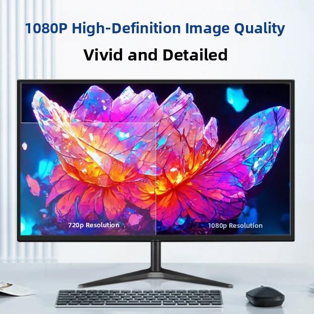 panoier显示器19寸20高清办公22超薄电脑台式监控24液晶24K27屏幕