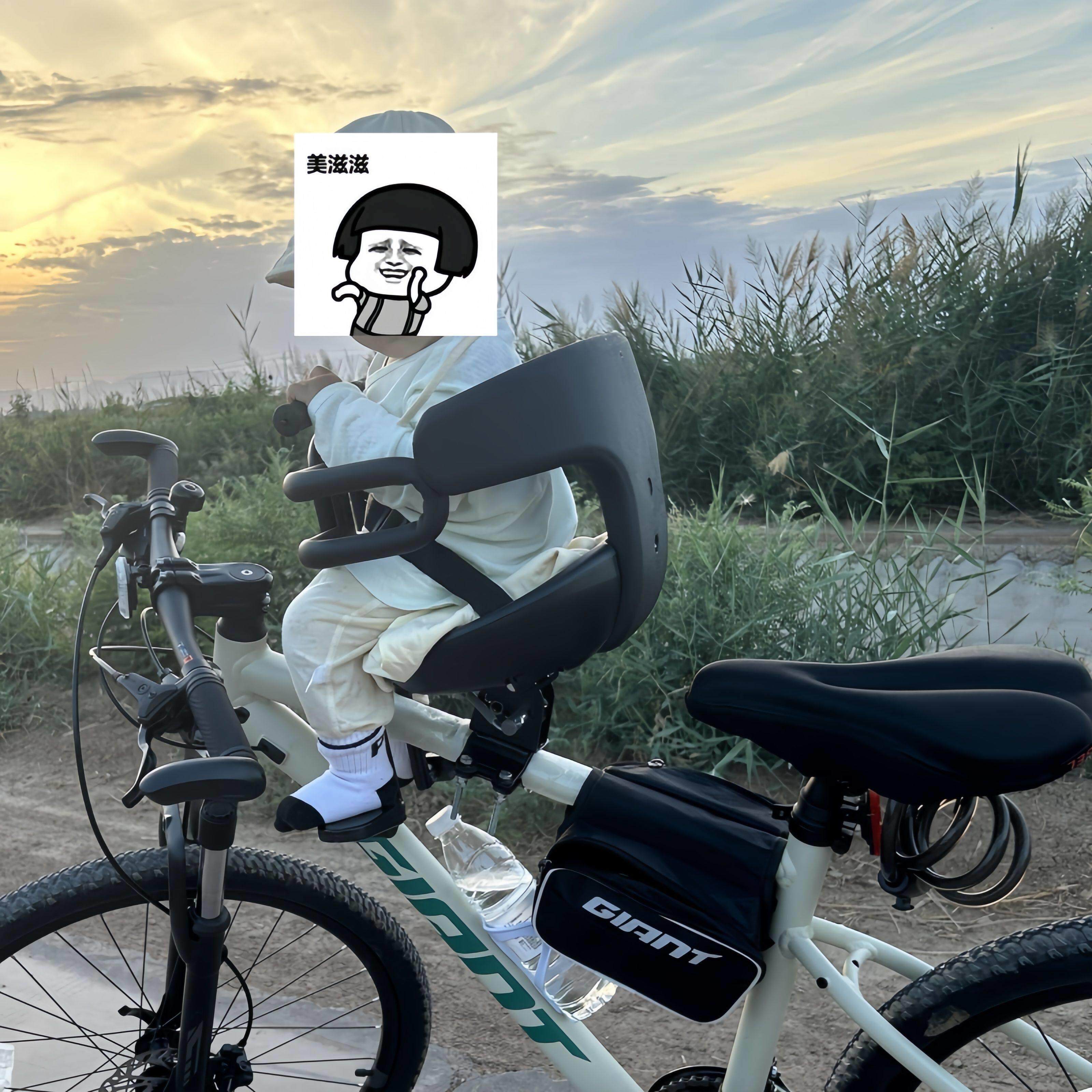 登山车前置儿童座椅变速车公路车折叠自行车单车宝宝安全小孩车凳