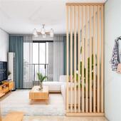 屏风隔断玄关实木条格栅实木装 饰免打孔原木北欧简约入户遮挡立柱