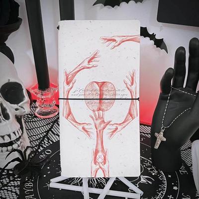 红色巴别 艺术家原创插画 禁果 a5绑带手账本哥特复古礼品 活页本