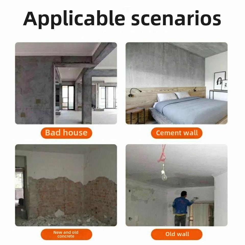 防水防潮补墙膏墙面修补装修白色腻子膏内墙涂料裂缝墙面毛坯翻新