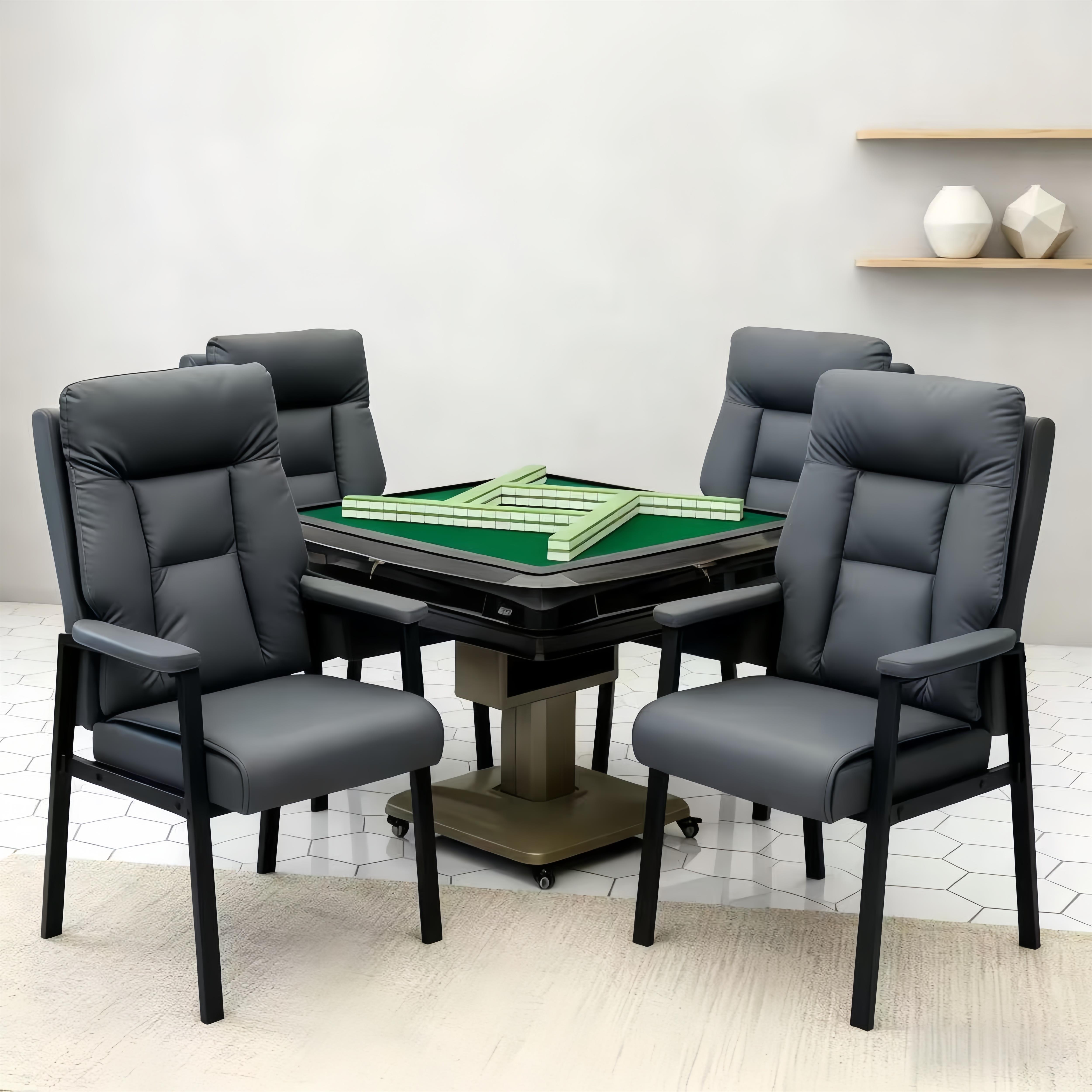 麻将椅棋牌室专用沙发椅子舒适久坐麻将馆茶楼家用猫爪皮靠背凳子