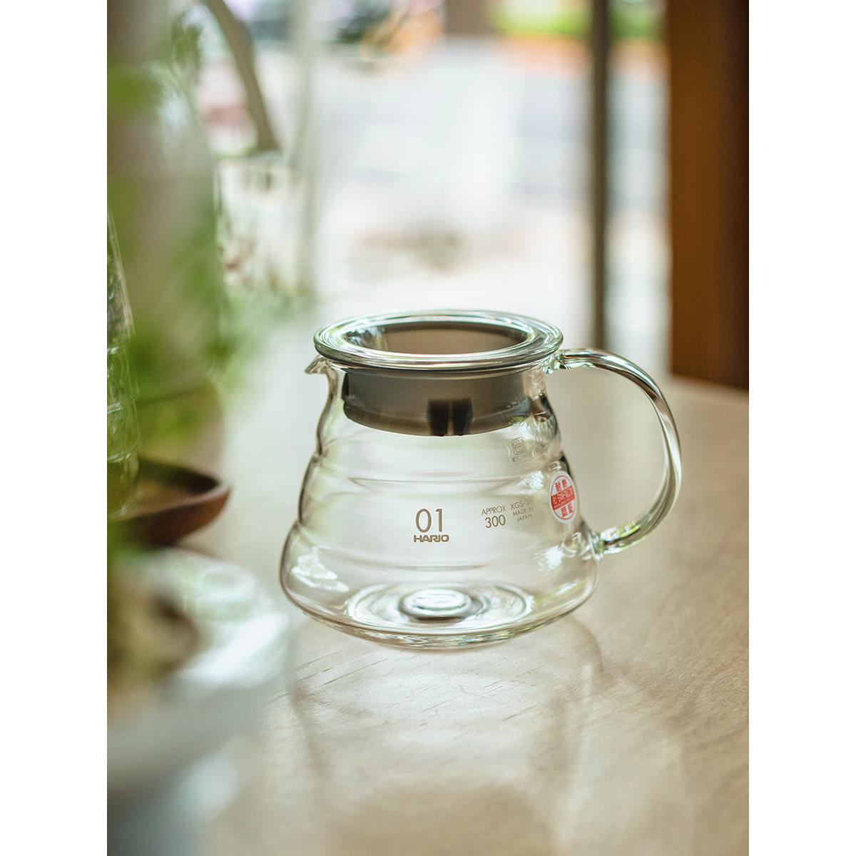日本hario分享壶v60云朵咖啡壶手冲咖啡云朵壶耐热玻璃日式手冲壶