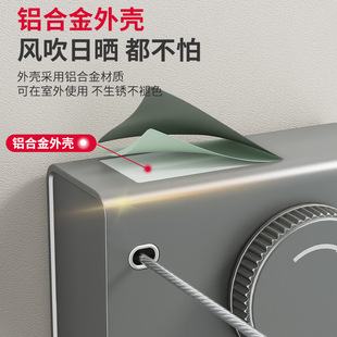 阳台隐形晾衣绳伸缩钢丝绳家用宾馆免打孔卫生间收缩晾晒衣服