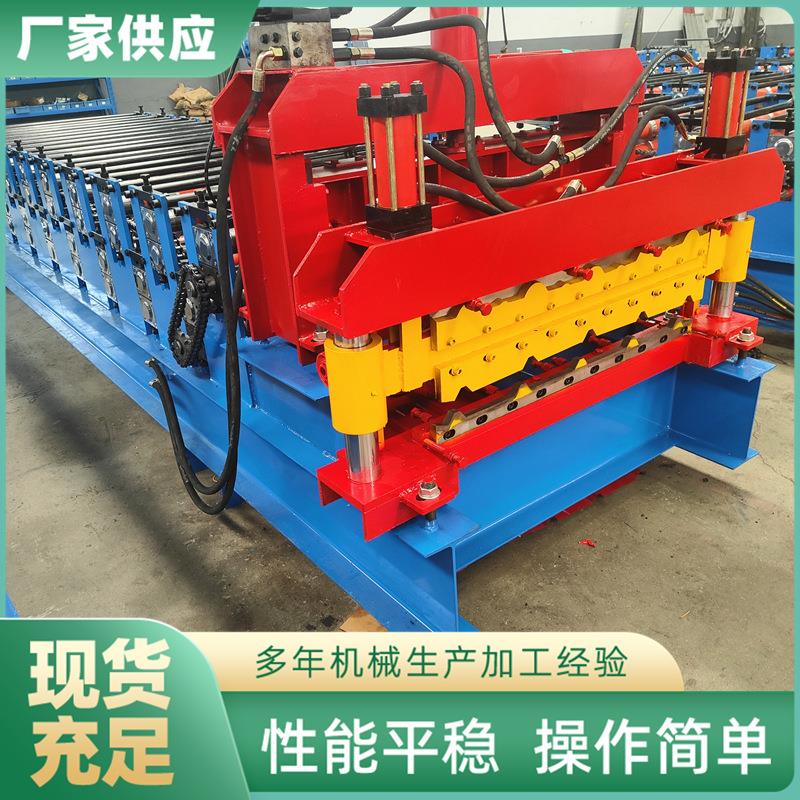 800型竹节琉璃瓦压瓦机防树脂琉璃瓦设备双层彩钢瓦压瓦机