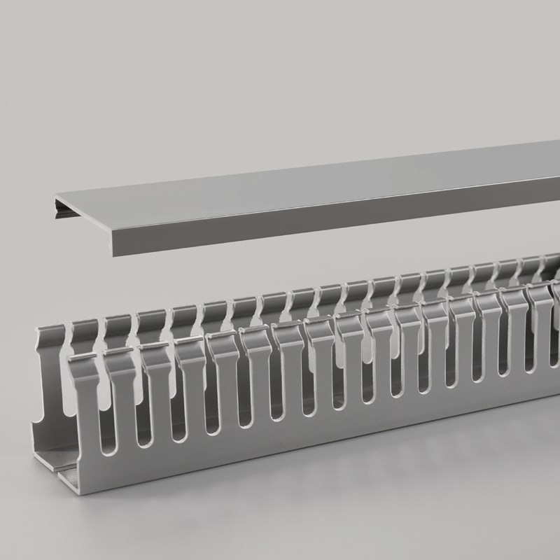 热销塑料PVC线槽配电箱明装工业行线槽灰白色20*25*30*35*40*45*5