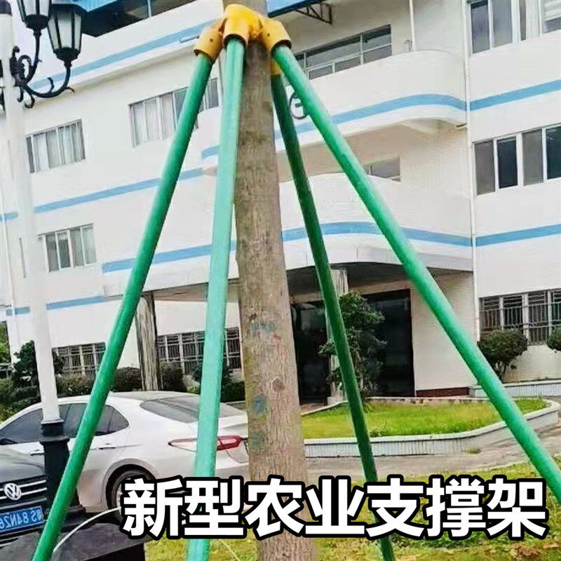 热销百香果立柱替代水泥柱绿色管子纤维管支架撑杆爬藤空心玻璃纤