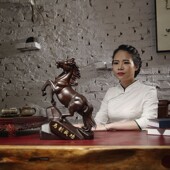 热销唐趣黑檀木雕马摆件实木马雕刻工艺品红木马摆件木马摆件开业