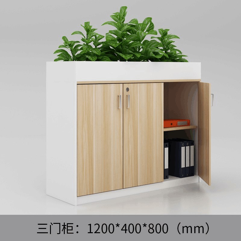 热销办公室花槽绿植柜厂区装饰遮挡屏风过道围栏饭店隔断柜双面门