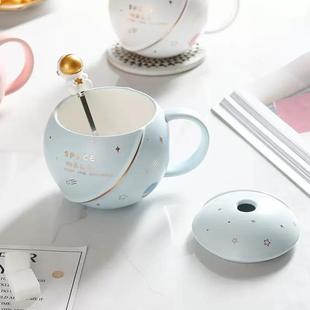 智能恒温星球陶瓷杯加热杯垫咖啡马克杯宿舍办公室家用礼品杯礼盒