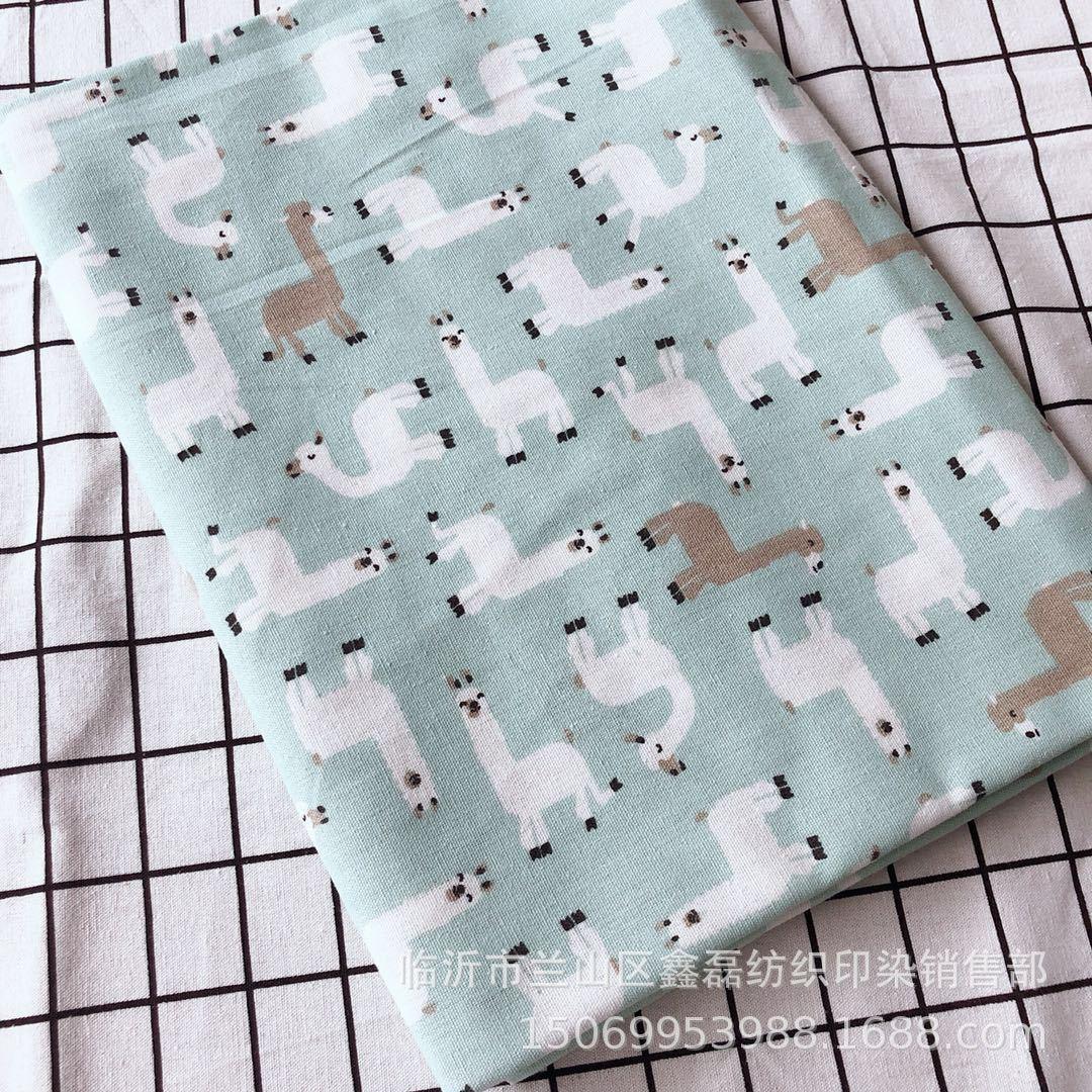 厂家直供-51/40涤棉帆布印花、麻布印花、箱包布、抱枕布、围裙布