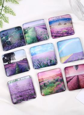 热转印冰箱贴 磁性透明冰箱贴 空白水晶玻璃冰箱贴个性印制冰箱贴