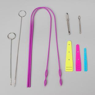 拼接翻里器穿戴器 家用缝纫DIY工具组合 钩针 九件套 夹子 穿线器