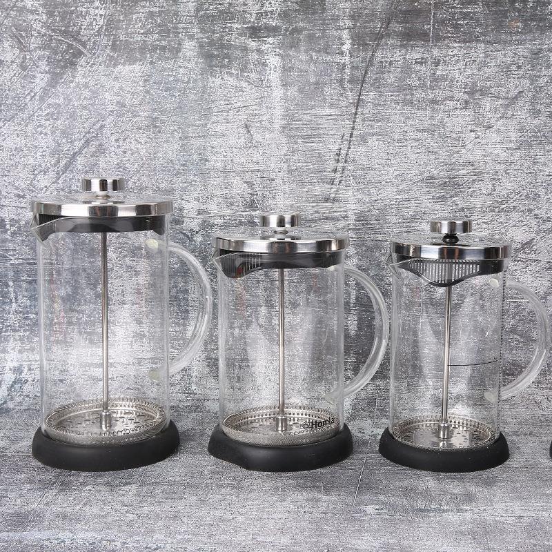 咖啡玻璃法压壶家用法式滤压壶耐热不锈钢冲茶器美式器具量杯手冲