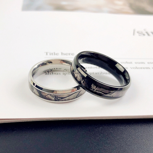 装饰复古树枝女戒指男潮牌单身戒设计感的独特个性新款情侣食指环