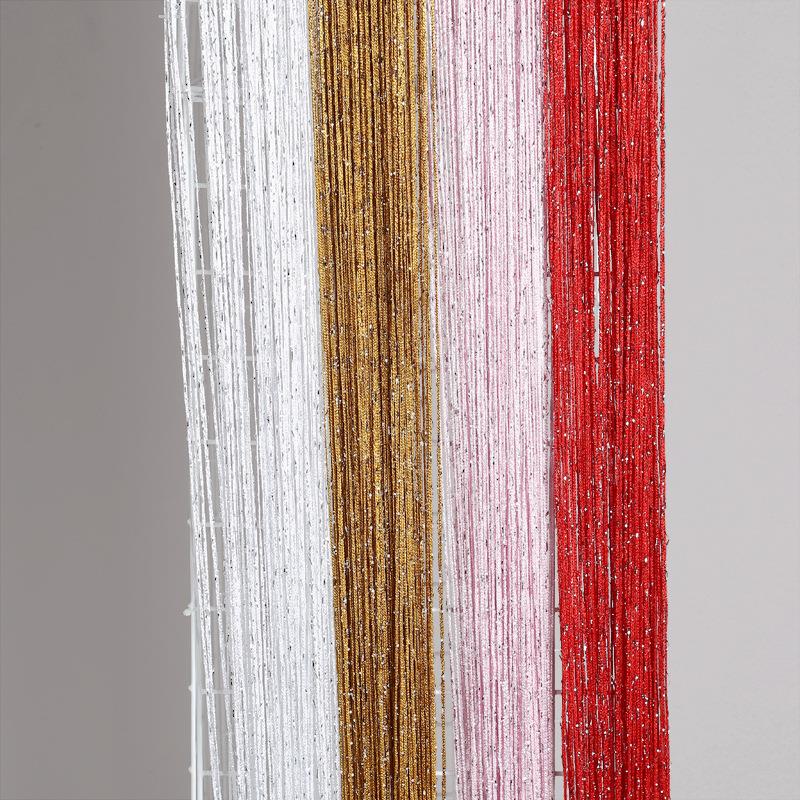 银丝线帘婚礼背景装饰舞台吊顶线帘窗帘摩天轮圆环线帘婚庆道具