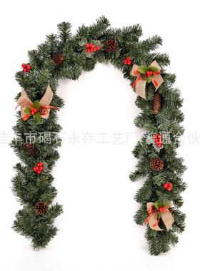 圣诞红果藤条 180cm/1.8米加密红色装饰藤条 门藤门饰厂家直销