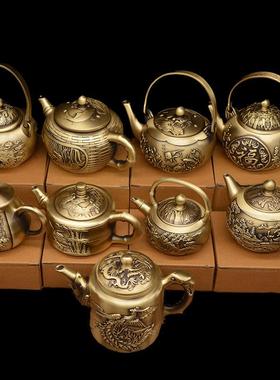 宏达 厂家百福壶 家居办公室创意轻奢铜器工艺品百福壶摆件