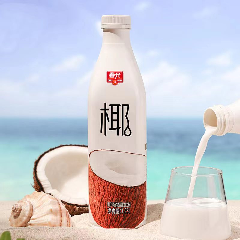 春光椰子汁1.25L瓶装原味椰汁