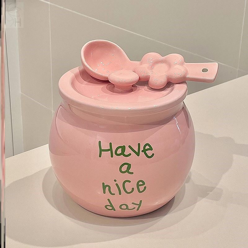 猪油罐家用装猪油耐高温可放冰箱食品级带盖厨房盐罐调料罐高颜值