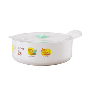 圆形塑料保鲜碗微波炉专用碗保鲜盒三件套家用带盖带手柄饭碗