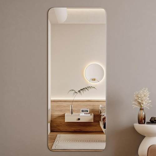 亚克力软镜子全身镜家用贴墙自粘女生卧室全身穿衣镜衣柜试衣镜子