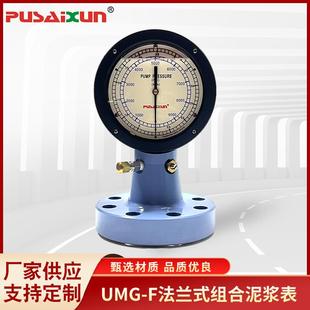 泥浆泵压压力表吊钳扭矩压力测量表UMG-F法兰式组合泥浆测压表