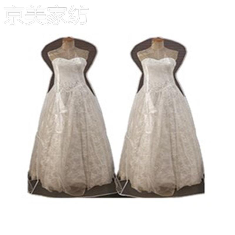 ZQ加厚高透明大拖尾鱼尾婚纱防尘罩长款礼服秀禾大衣西服防尘套挂