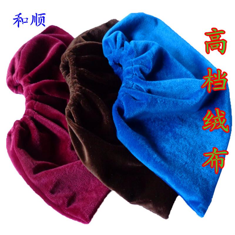 热销布鞋套家用可洗绒布防滑带底棉布加厚包邮样板房机房鞋套绣LO