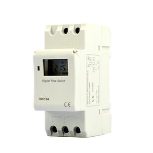 热销导轨安装式30A时控开关THC15A小型定时器2P轨道循环通断AHC15
