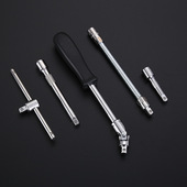 热销小飞46 4六角汽修套筒棘轮扳手工具 53件套汽车维修多功万能1