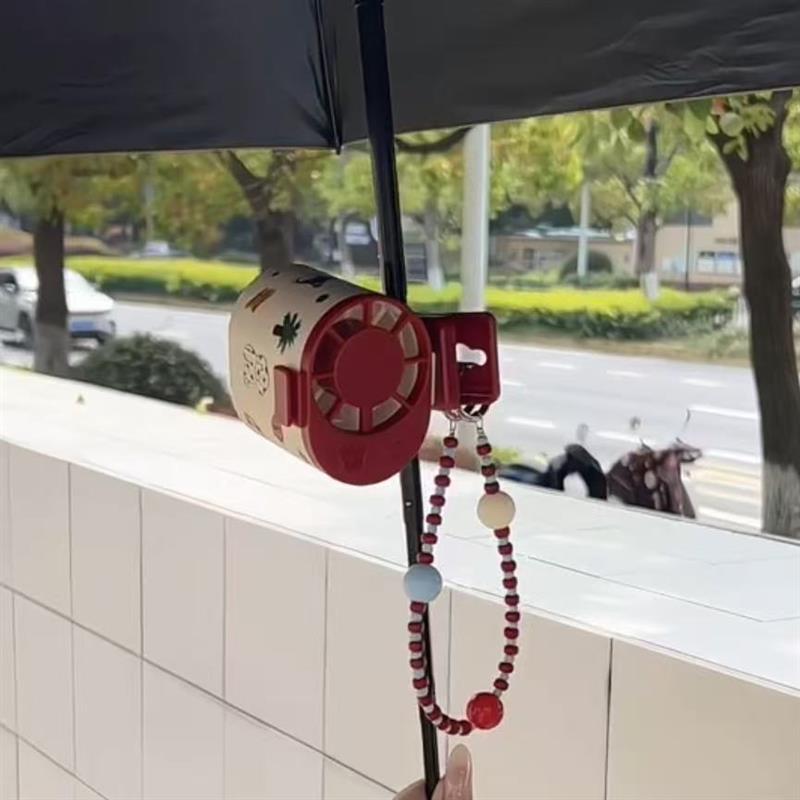 热销多巴胺挂腰夹伞风扇可夹便携式多功能随身小空调可手持桌面小图片